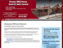 Tablet Screenshot of koreanbbqhousenm.com